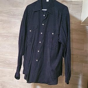 Giorgio Armani, SZ M, Black with Tan Micro Dots